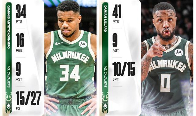 九游体育平台-字母表合砍75分仍输球！雄鹿遭骑士逆转吞下五连败